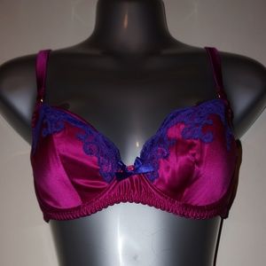 Agent Provocateur Molly silk blend bra purple/pink